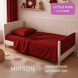 Дитяча постільна білизна MIRSON LITTLE KIDS фланель Red 110х160см (2200012800744) - мініатюра 6