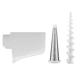 Набір з 3 насадок KitchenAid 5KSM2FPPC (5KSMFGA, 5KSMFVSP, 5KSMVSA) м'ясорубка, перетириання, овочерізка - мініатюра 3