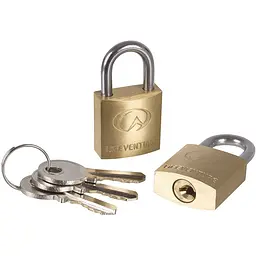 Замок Lifeventure Mini Padlocks 2-Pack Золотий - мініатюра 4