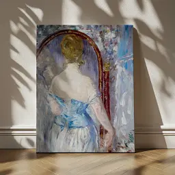 Інтер'єрна картина Перед дзеркалом, Едуар Мане, Édouard Manet, Before the Mirror, інтер'єрний декор, 80×60 см (id6668)
