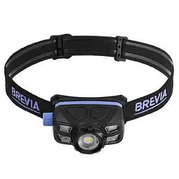 Ліхтар налобний Brevia 400Lm + 200Lm 3W+3W COB 1200mAh IP65 (14100WX1)