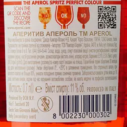 Упаковка наборів (6 шт.): Аперитив Aperol Aperitivo 11% 0.7 л + Вино ігристе Cinzano To-Spritz біле сухе 0.75 л - мініатюра 7