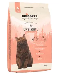 Сухий корм для кішок Chicopee CNL Cat Adult Castrate з птицею 1.5 кг