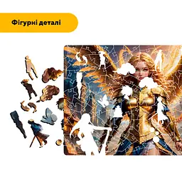 Пазл деревяний Аніме Феєричні Крила, А5, Картонна коробка 35 елементів - мініатюра 3
