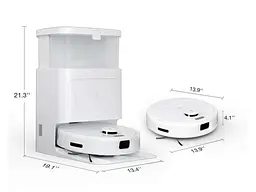 Робот-пилосос з вологим прибиранням ECOVACS Deebot N30 Pro Omni (YDLX11-1 White) - мініатюра 2