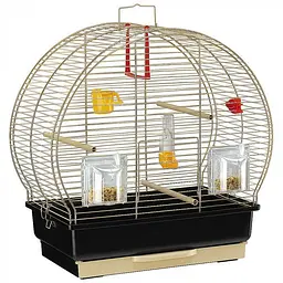 Клітка для попугайів і маленьких птахів Ferplast LUNA 2 Antique Brass 44.5 x 25 x h 45.5 cm