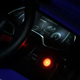 Дитячий електричний джип Bambi Audi 12V одномісний до 25 кг Синій (DE-169-E-904) - мініатюра 11