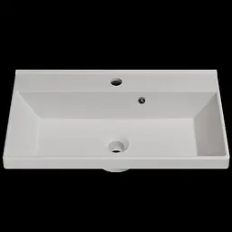 Раковина матова врізна Amidicon Rubicon 60 600x350 з литого каменю RUBICON_60_MAT, Білий матовий