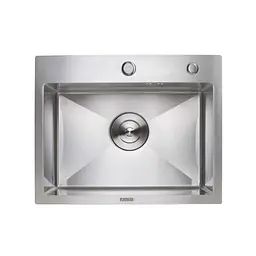 Кухонна мийка Platinum Handmade Н 500x400x230 (з кріпленням), Нержавіюча сталь