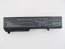Акумулятор для ноутбука Dell Vostro 1310 T114C, 5200 mAh, 6cell, 11.1V, Li-ion, чорний