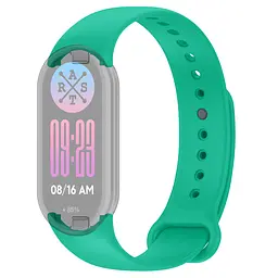 Силіконовий ремінець для фітнес браслетів Xiaomi Mi Band 8 Smart Band 9/10, Silicone, mint, зі зручною застібкою, на фітнес трекер та смарт годинник, ArmorStandart (ARM86910)