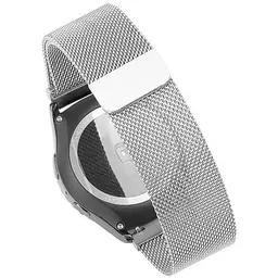Металевий ремінець Watchbands Milanese Loop Samsung Gear S3 Samsung Galaxy Watch 46mm Silver - срібний (WB004METALGREY) - мініатюра 3