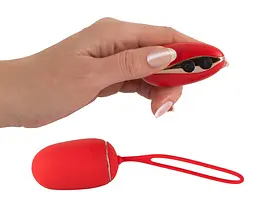 Віброяйце Sweet Smile Remote Controlled Love Ball 15.3 см червоний - мініатюра 2