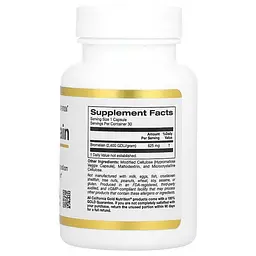 Бромелайн Bromelain 620 mg 30 капсул California Gold Nutrition vit0006454 - мініатюра 2