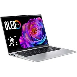 Ноутбук ACER Swift Go 14 OLED SFG14-74-5349, Intel Core Ultra 5 225H до 4.9GHz, 14" WUXGA, 16GB, SSD 512GB, Intel Arc 130T GPU, Windows 11 Home - мініатюра 2