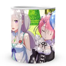 Кухоль GeekLand Re:Zero. Життя з нуля в альтернативному світі Емілія Рам Рем RZ 02.008 330 мл білий - мініатюра 2