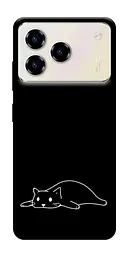 TPU чехол Demsky Lazy cat для ZTE Blade A76