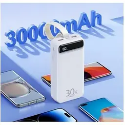 Зовнішній акумулятор Remax PowerBank Bole 20W+22.5W PD+QC Fast Charging 30000mAh White (RPP-522) 60419-ska - мініатюра 3