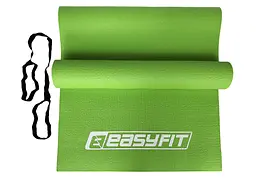 Килимок для йоги та фітнесу EasyFit ПВХ (PVC) Салатовий (EF-1918-Gr) - мініатюра 2