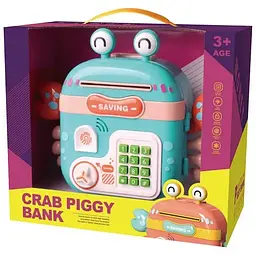 Дитяча скарбничка з Кодовим замком і відбитком Пальца Crab Piggy Bank - мініатюра 10