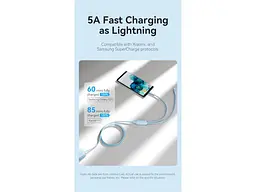 Кабель Vention 2-in-1 USB-З to Dual USB-C 100W 1.5м Blue (CTMSG) - мініатюра 3