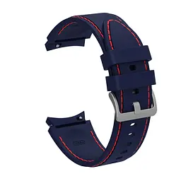 Ремінець силіконовий BeWatch Samsung Galaxy Watch 4/5/6 20 мм Синій з червоним (1gw0206) - мініатюра 3