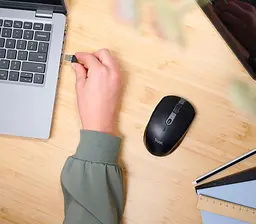 Комп'ютерна миша Trust OZZA compact BT/WL/USB-A чорний teh0013968 - мініатюра 4