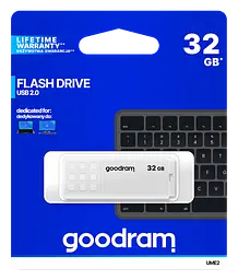 USB Flash GoodRAM 32GB USB 2.0 UME2 Білий, Retail - мініатюра 3