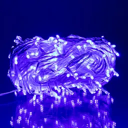 Гірлянда Нитка вулична GarlandoPro 30 м 300 LED білий дріт Синій CF300L30MWBL - мініатюра 2