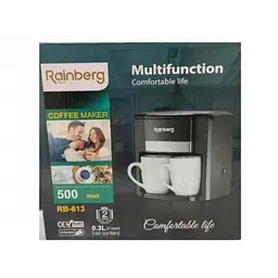 Кофеварка капельная Rainberg RB-613 (0,3 л, 500 Вт) с двумя керамическими чашками - мініатюра 2