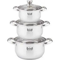 Набір посуду KRAUFF 6пр. (1,7/2,5/3,4л) 16/18/20см 26-238-096