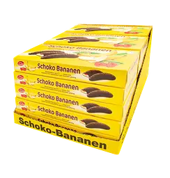 Шоколадні цукерки Chocolate bananas with raspberry 300 g - мініатюра 2