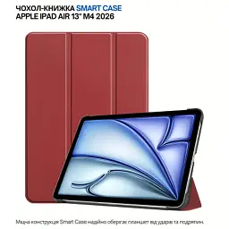 Чохол до планшета BeCover Smart Case Apple iPad Air 13" M4 2026 Red Wine (715304) - мініатюра 4