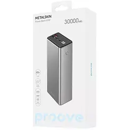 Универсальная мобильная батарея Proove Metalskin 65W 30000mAh Gray (PBM365210004)