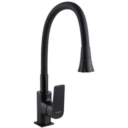 Змішувач для кухні Globus Lux Bonn GLB-0203SA-BB-B01 Чорний матовий - мініатюра 4