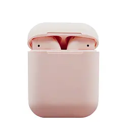 Бездротові блютуз навушники TWS i12 з боксом для заряджання Pink (au174) - мініатюра 2