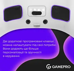 Геймпад джойстик GamePro GP-X13-W Xinput Bluetooth/2.4G/USB (Switch/PC/iOS/Android) White - мініатюра 9