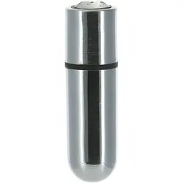 Віброкуля PowerBullet First-Class Bullet 2.5″ з Key Chain Pouch Silver 9 режимів вібрації