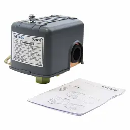 Реле тиску сухого ходу 1.5кВт 1.4-2.8 бар прямокут (гайка) WETRON (779732) - миниатюра 4