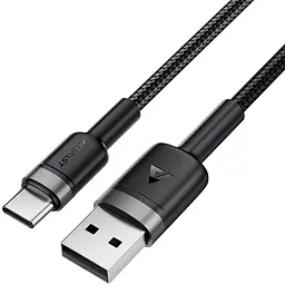 Кабель USB 2.0 AM-Type-C M, 1.2 м, 60W aluminum alloy Чорний, C22-04 Acefast