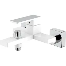 Змішувач для ванни Qtap Gemini QTGEM259CRW45683 Chrome/White