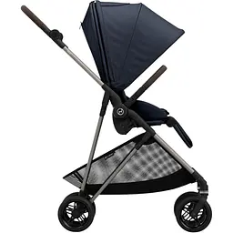 Коляска Cybex Melio Ocean Blue з бампером темно-синя (522002651) - мініатюра 4