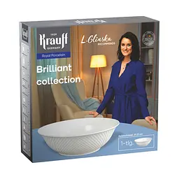 Порцеляновий набір столового посуду Brilliant Collection Krauff + Салатник з порцеляни - мініатюра 6