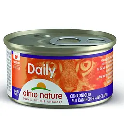 Консервований корм Almo Nature Daily Menu Cat Мус із кроликом для кішок (85 гр.)