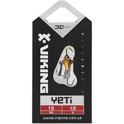 Балансир Viking Fishing Yeti Ice Jig 15mm 1.5g #25 Ayu - мініатюра 2
