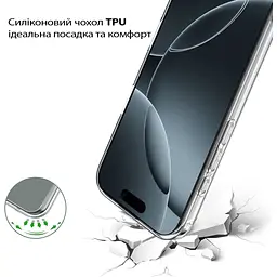 Чохол до мобільного телефона BeCover Apple iPhone 17 Transparent (713757) - мініатюра 4