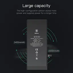 Акумулятор Baseus Phone Battery для Iphone 6S Plus 3400 mA (ACCB-BIP6SP) - мініатюра 7