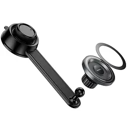 Автотримач Borofone BH123 Profit magnetic (center console) Black/Metal gray - мініатюра 5