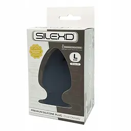 Анальна пробка SilexD Model 1 size L 9.5 см (чорний) - мініатюра 3