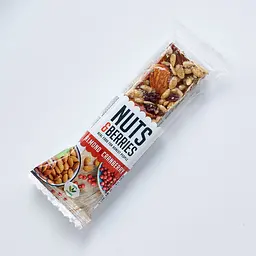 Батончик Nuts & Berries горіховий з мигдалем та журавлиною органічний 30 г - мініатюра 2